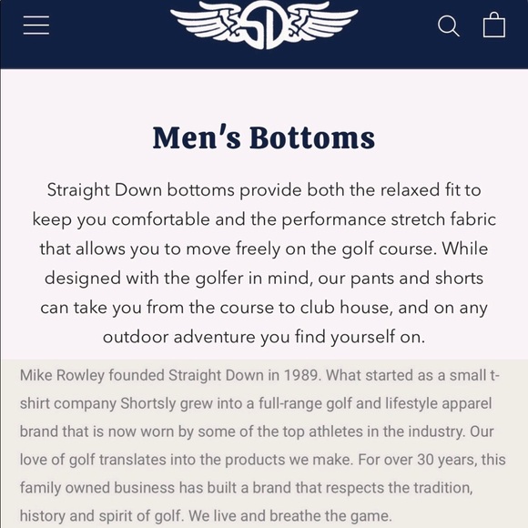 STRAIGHT DOWN Golf Shorts Blue Size 38 Men’s - Picture 9 of 16